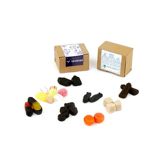 Kraft box with candy