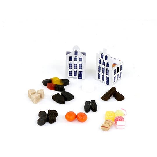 Dutch canalhouses with sweets
