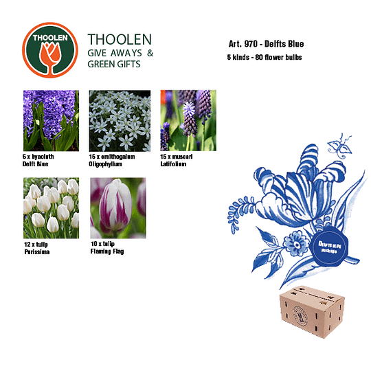 Bloembollenpakket Delfts Blauw